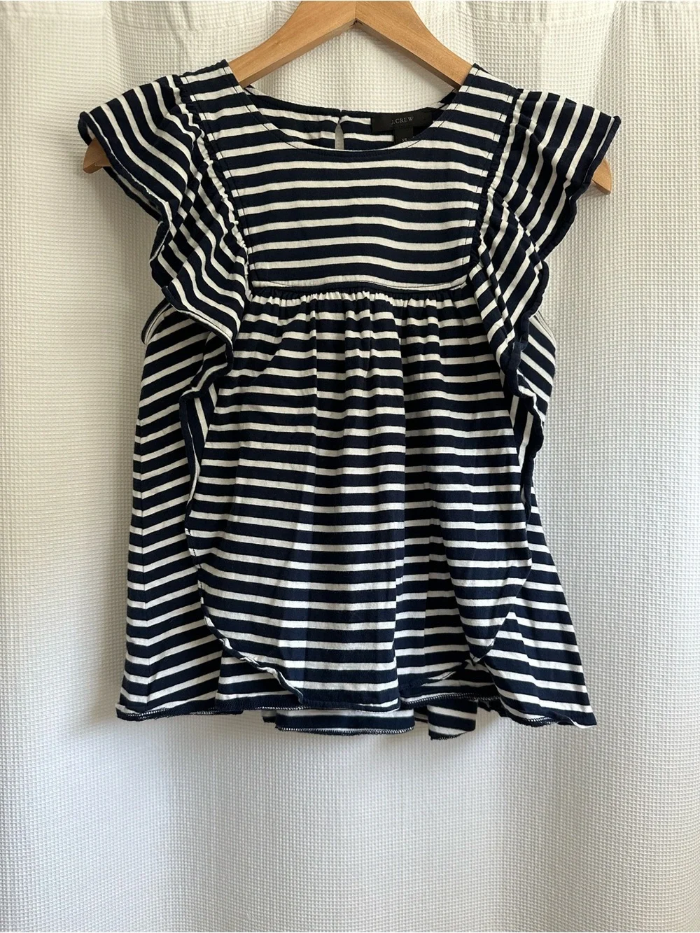 J. Crew Navy & White Striped Tee, XS